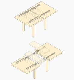 Lee Valley Bottom-Mount Table Slides
