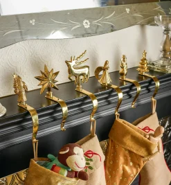 Lee Valley Brass Stocking Hangers