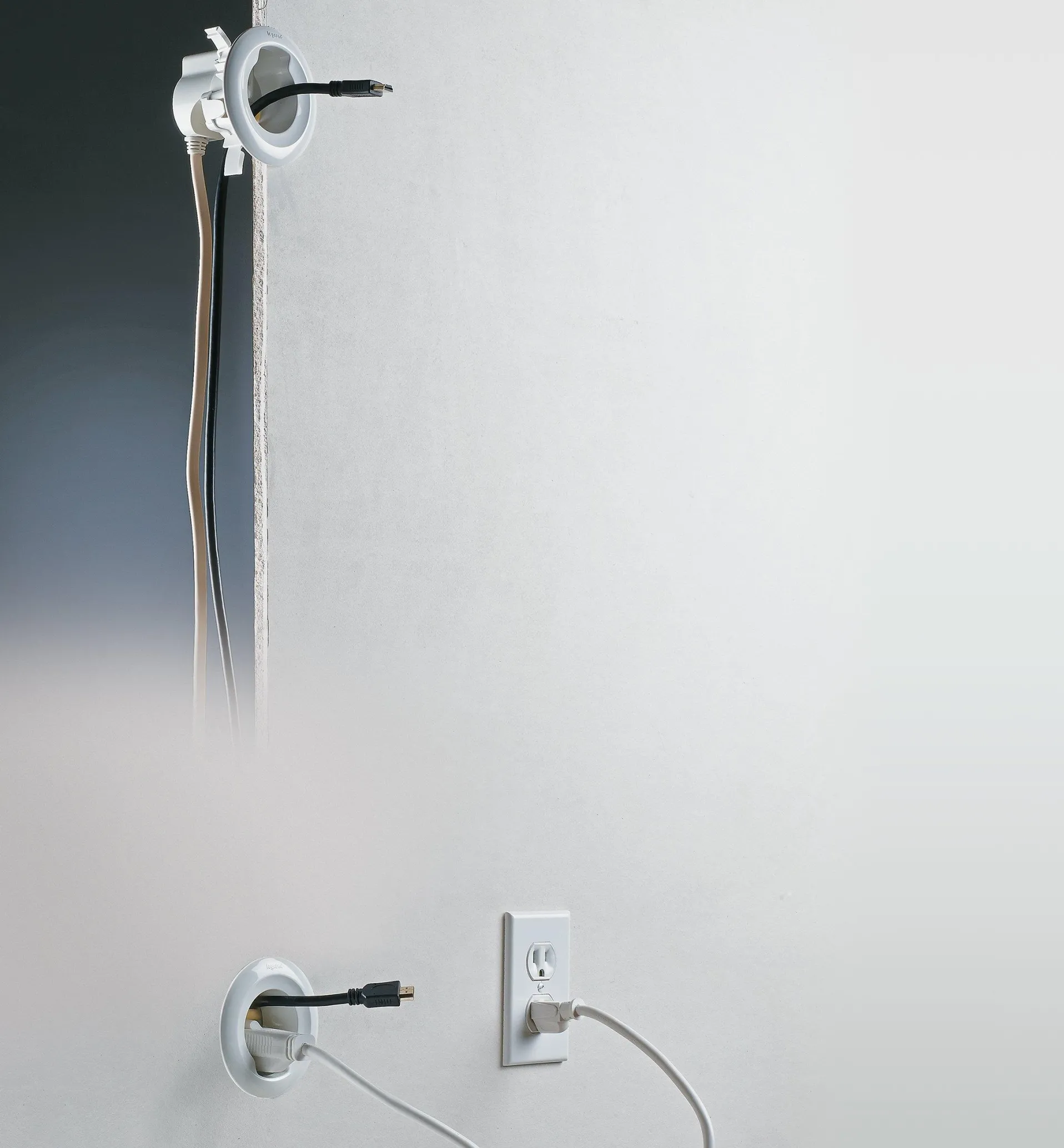 Lee Valley Cable Grommet Kit For Wall-Mounted Electronics