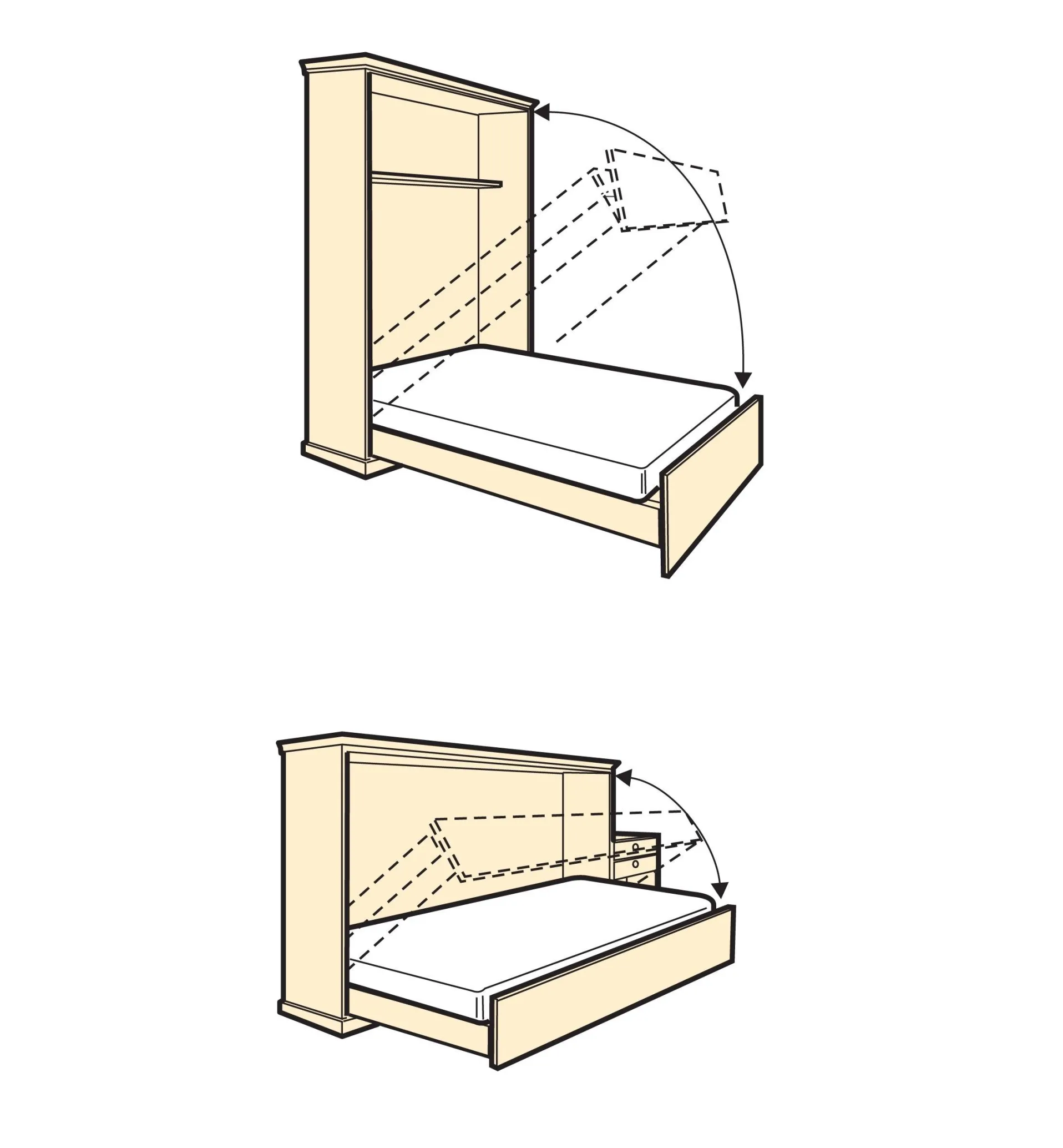 Lee Valley Deluxe Fold-Down Bed Hardware Kits