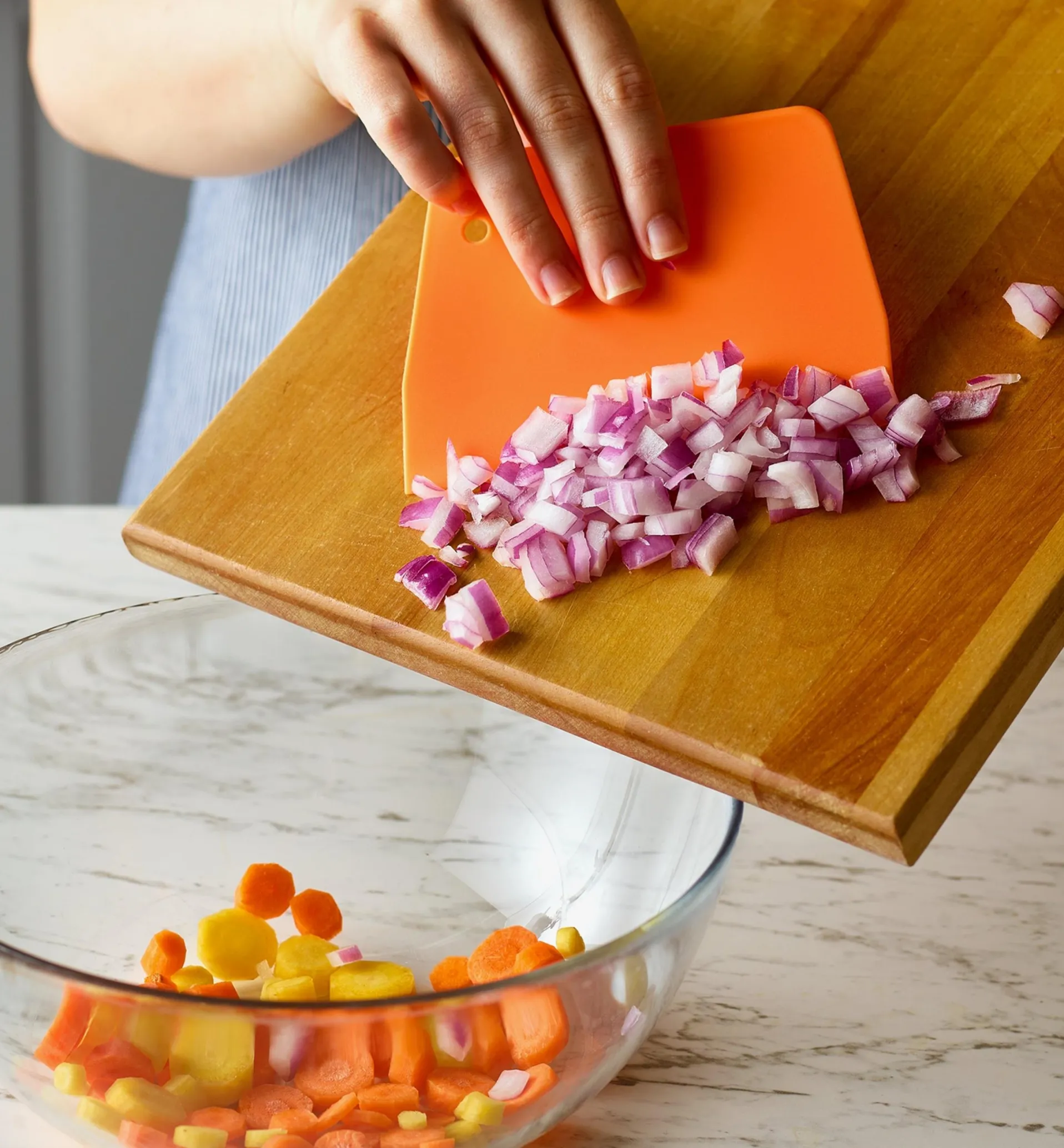 Lee Valley Food Prep Scraper