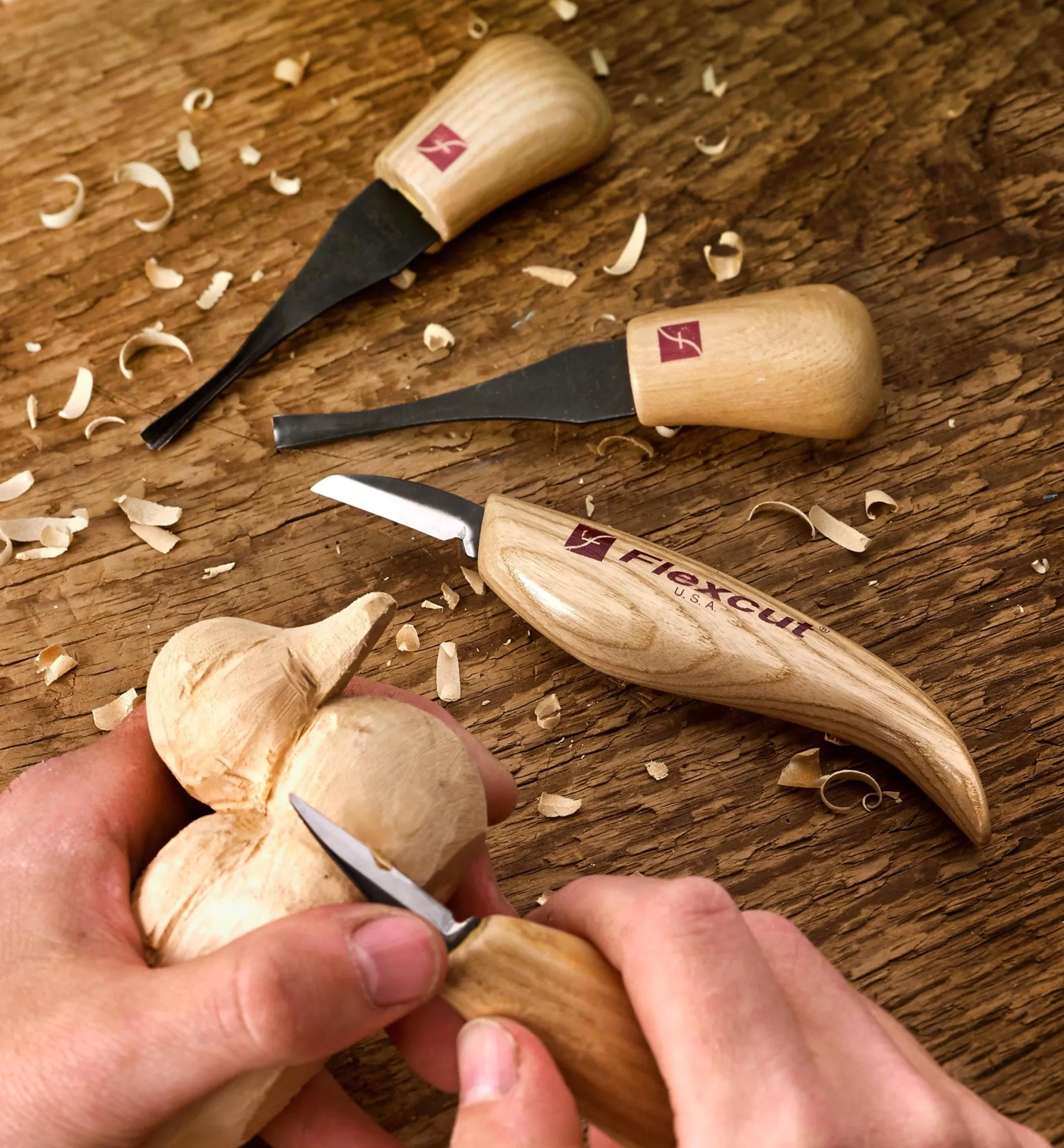 Lee Valley 4-Pc. Flexcut Carving Set