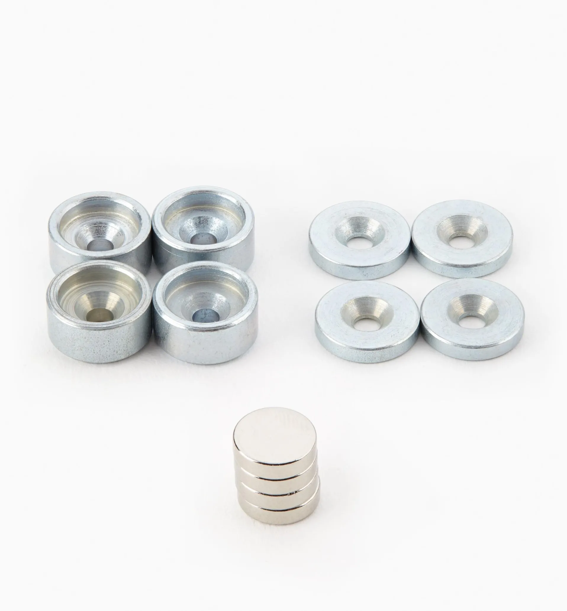 Lee Valley Rare-Earth Magnet, Cup & Washer Sets