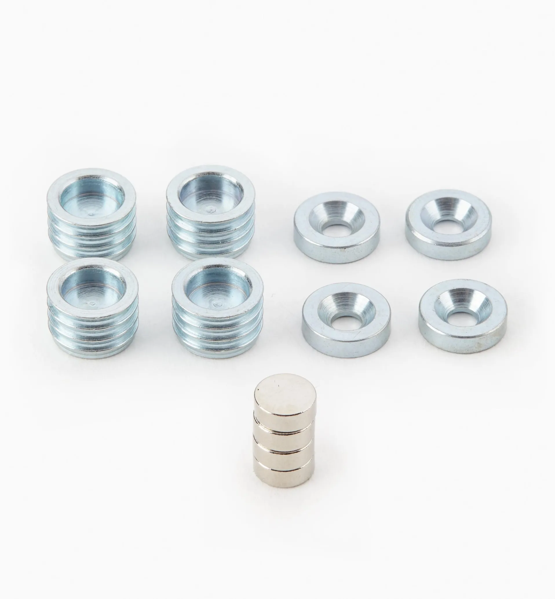 Lee Valley Rare-Earth Magnet, Cup & Washer Sets