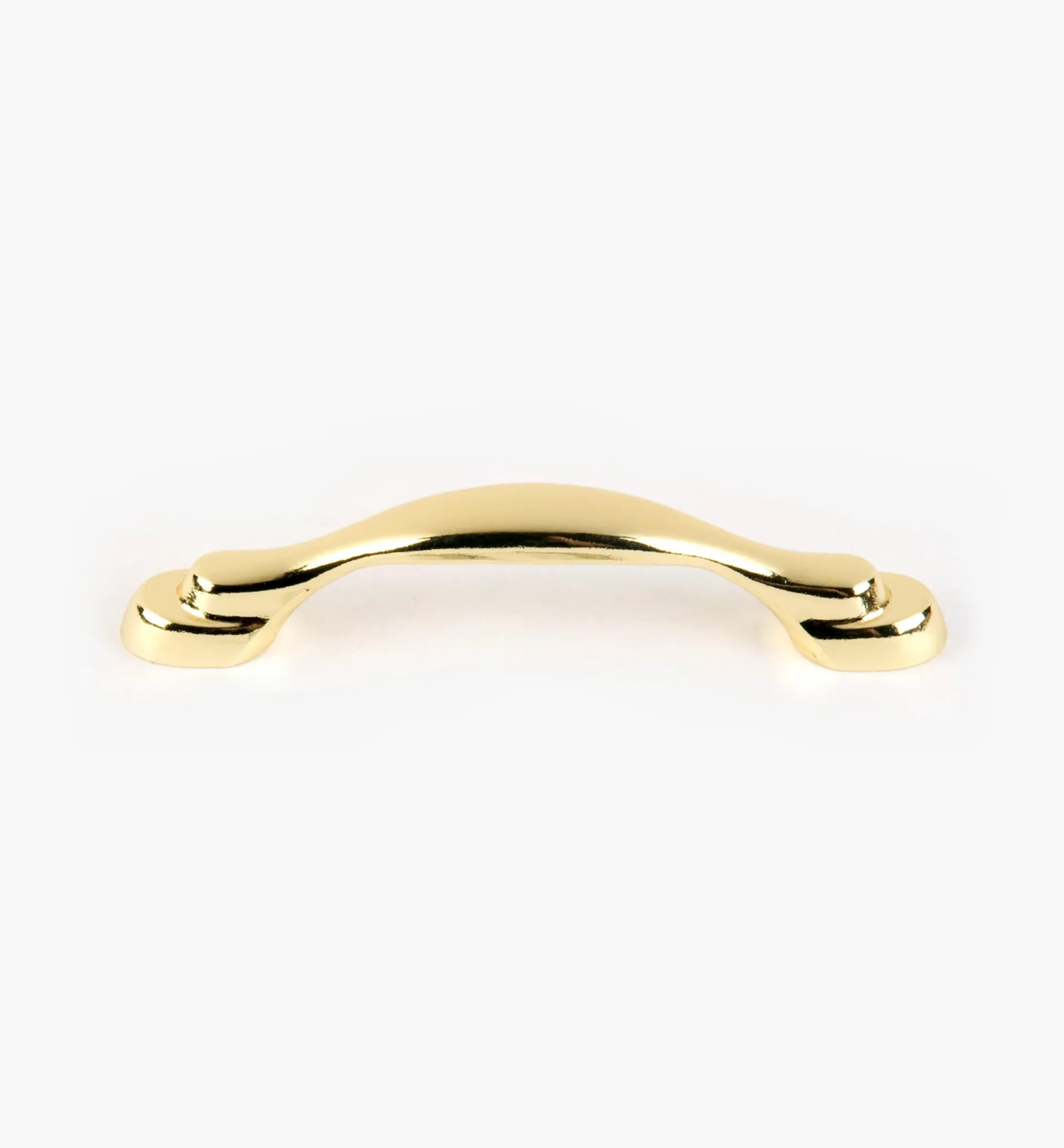 Lee Valley 4 1/4" Ultra-Bright Brass Finish Eclipse Pull